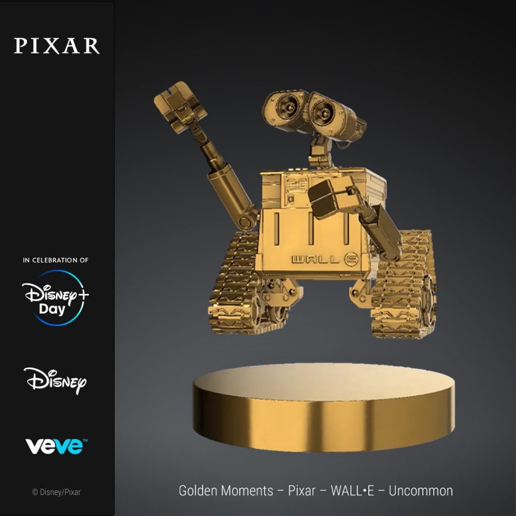 WALL•E Pixar NFT Disney Golden Moments 