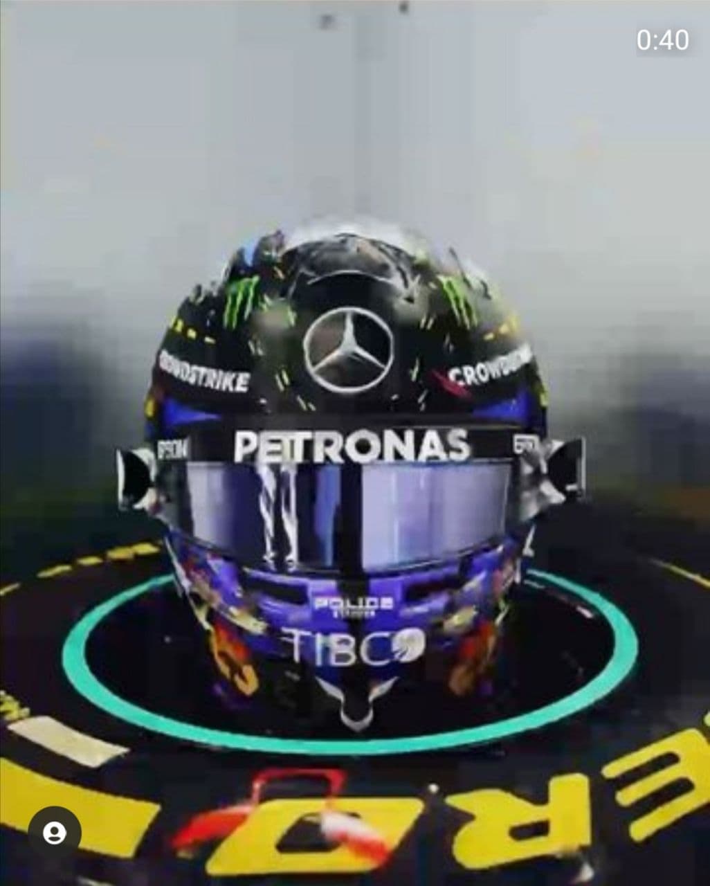 Lewis Hamilton Helmet with Mad Dog Jones