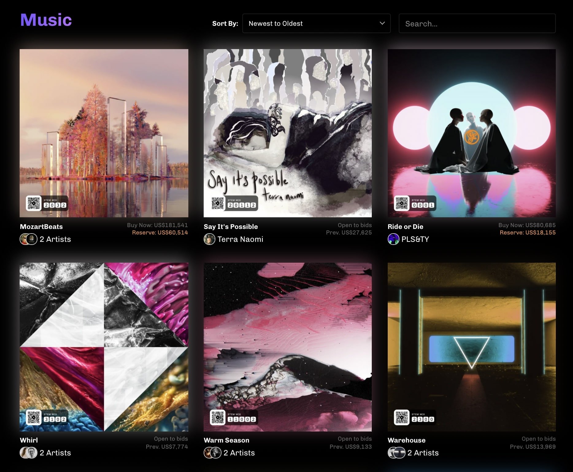 Async Music NFT marketplace