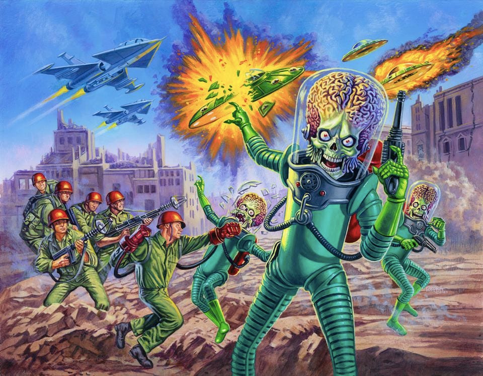 Mars Attacks Topps cards