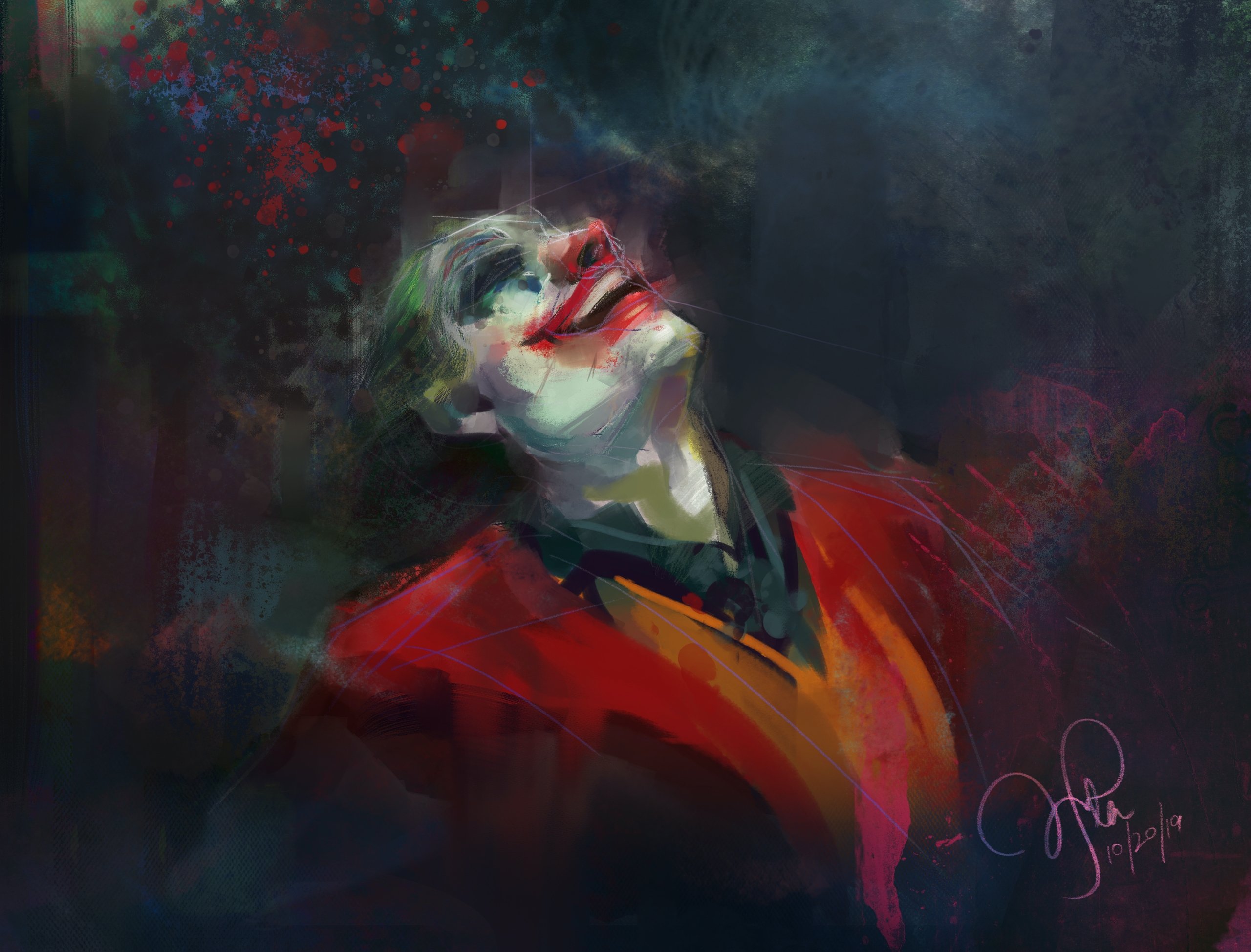 "The Killing Joke" by NFT artist Artventurus is a beautiful and evocative painting of her favourite character.