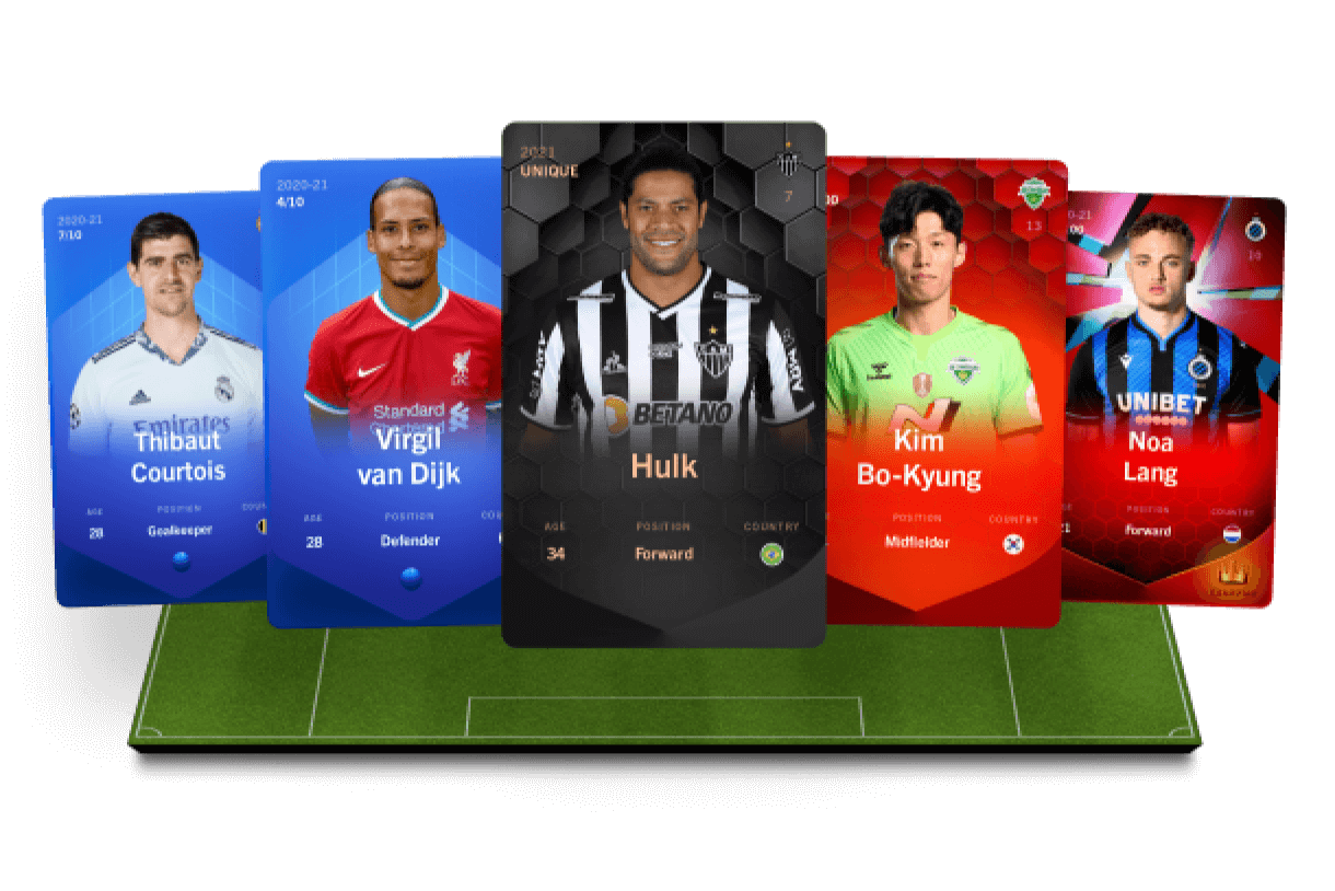 A five-player football team in Sorare