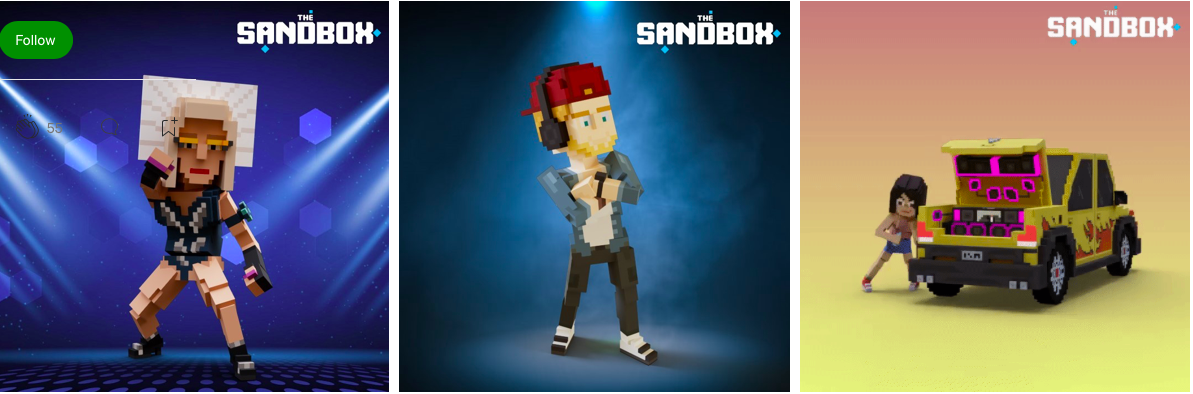 The Sandbox Music Festival NFTs