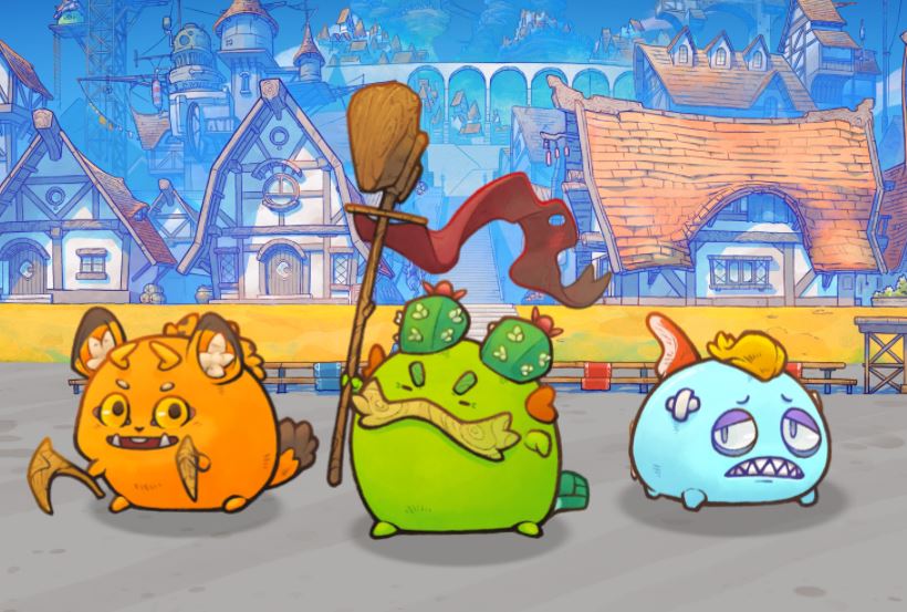 Image featuring three Axie Inifinity characters