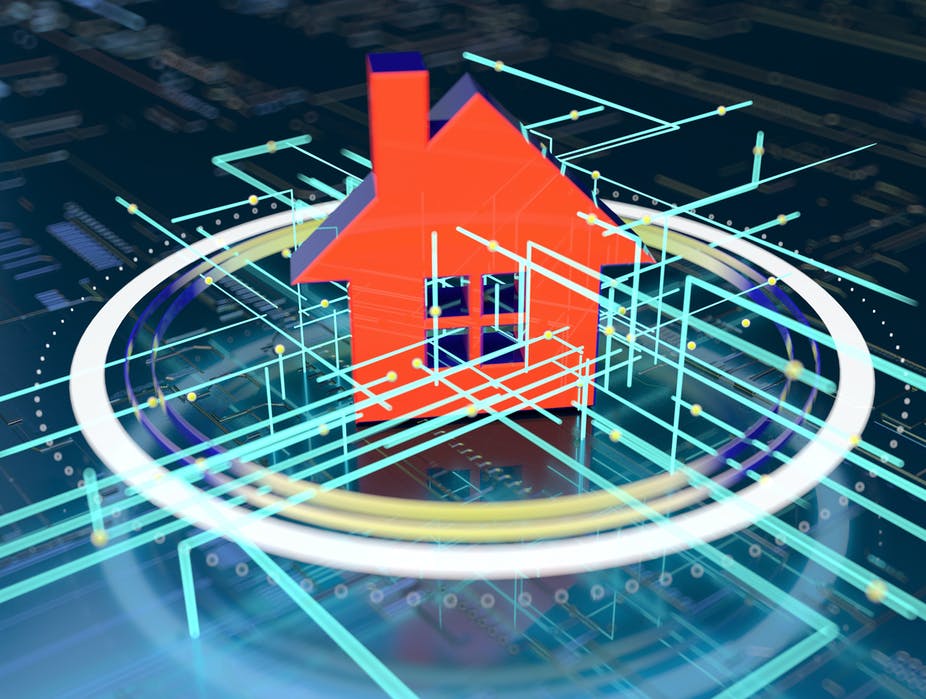 Picture of a House NFT in Blue and Orange