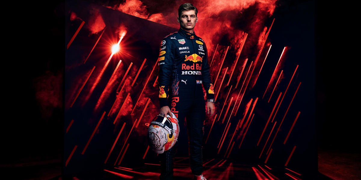 picture depicts F1 driver Max