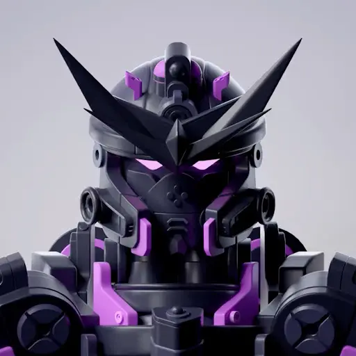 mekaverse figurine black and purple