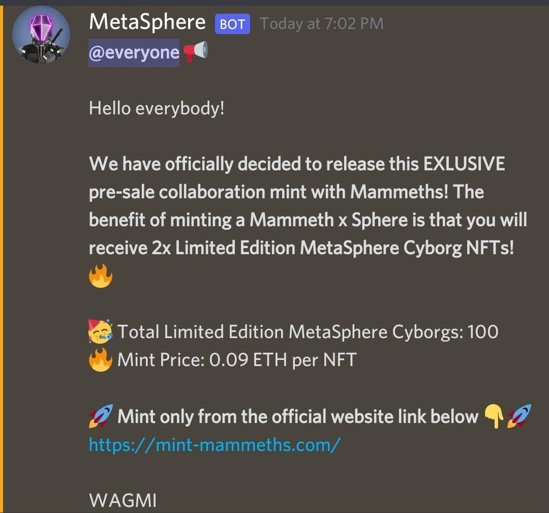 MetaSphere Discord