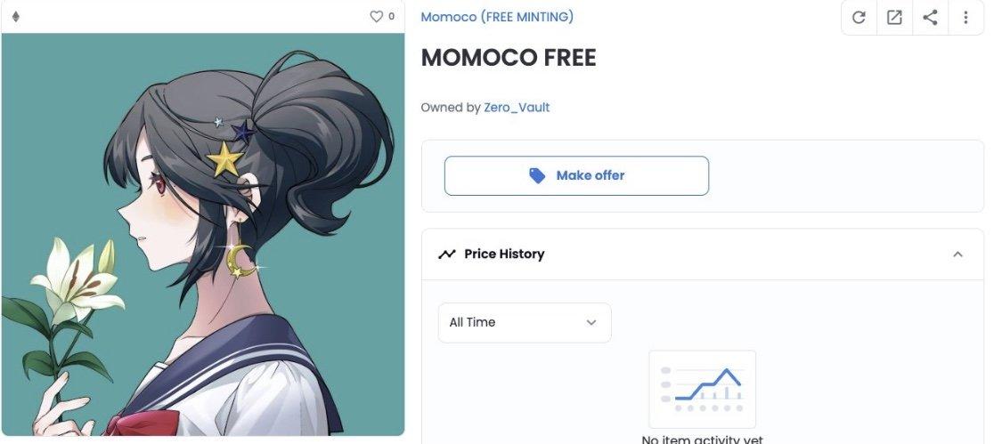 Opensea MOMOCO FREE listing