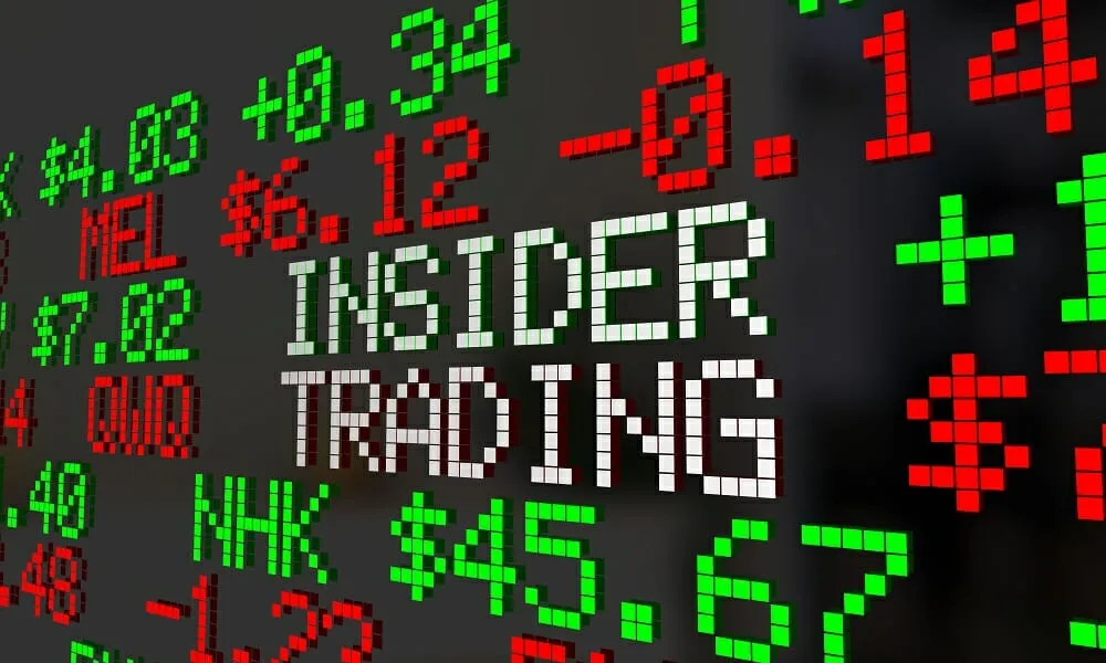 Insider trading logo. 