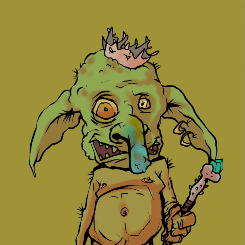 An ugly Goblintown NFT from the doxxed team