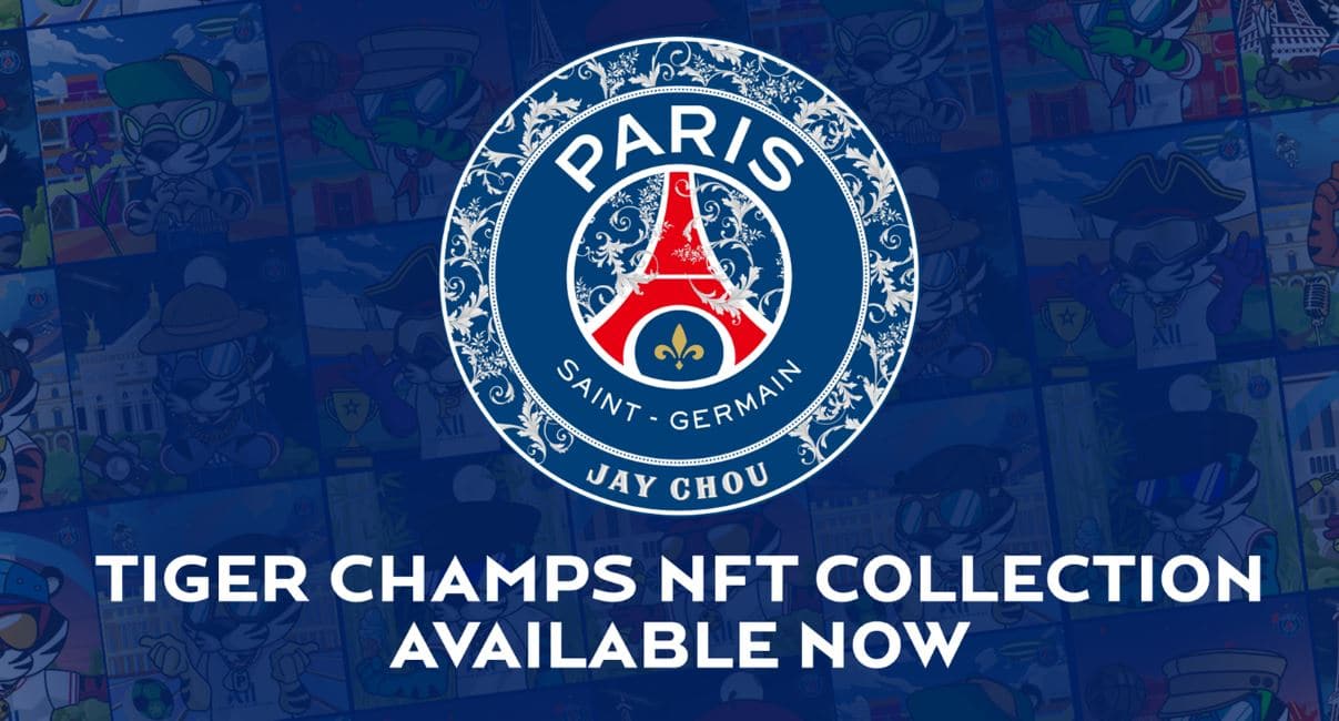 digital poster of the Paris Saint-Germain logo