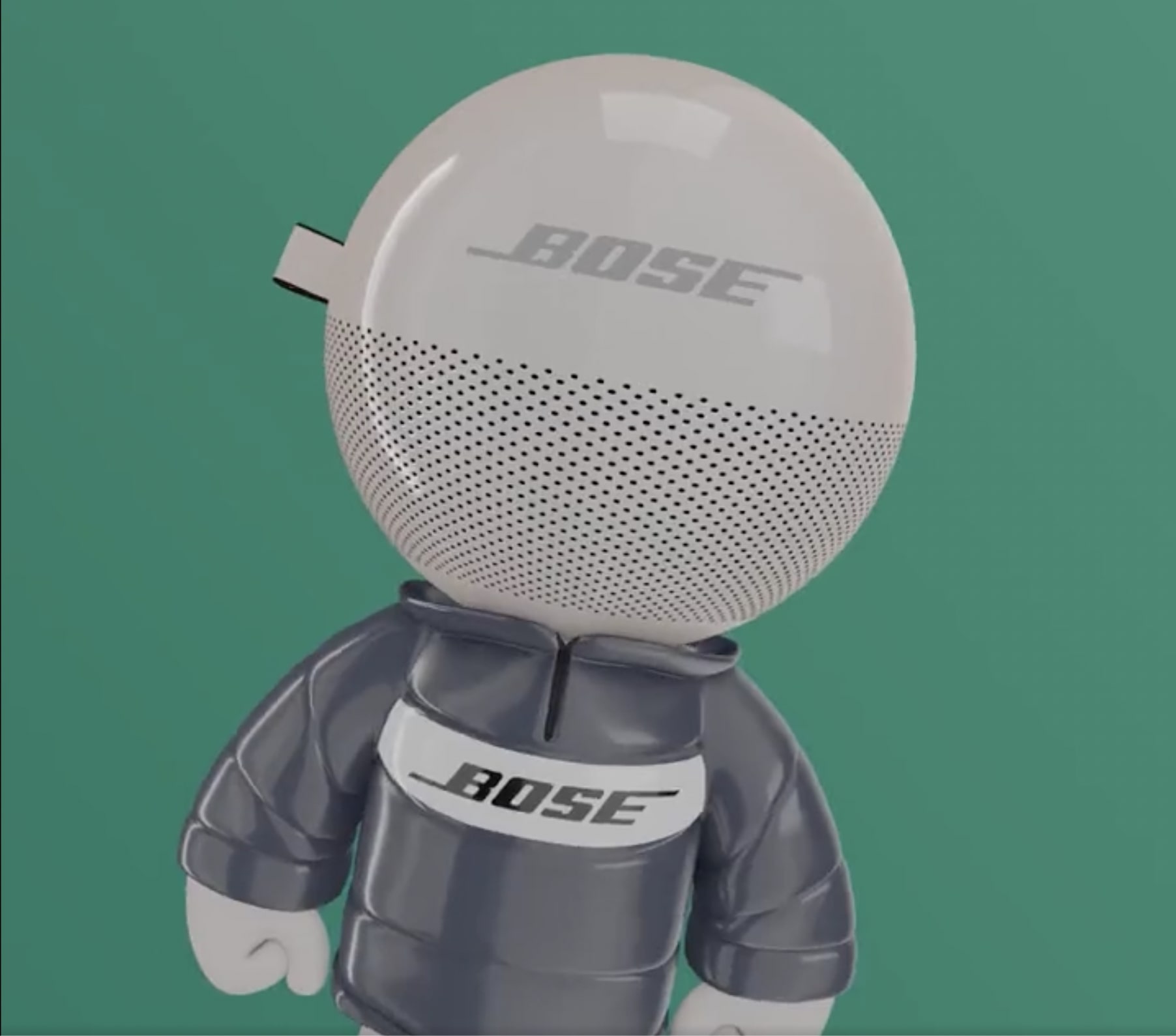 Warner Records UK x Bose Stickmen Toy avatar in a black jacket