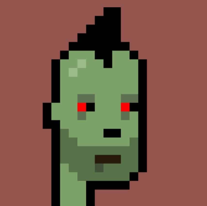 image of a zombie CryptoPunks NFT