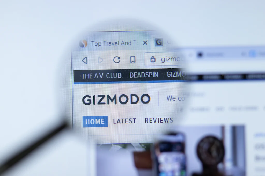 artistic representation of tech website gizmodo