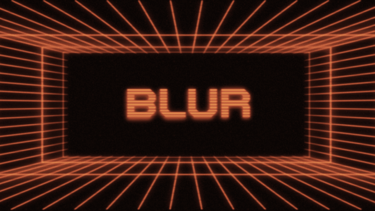 A screenshot of the Blur official website