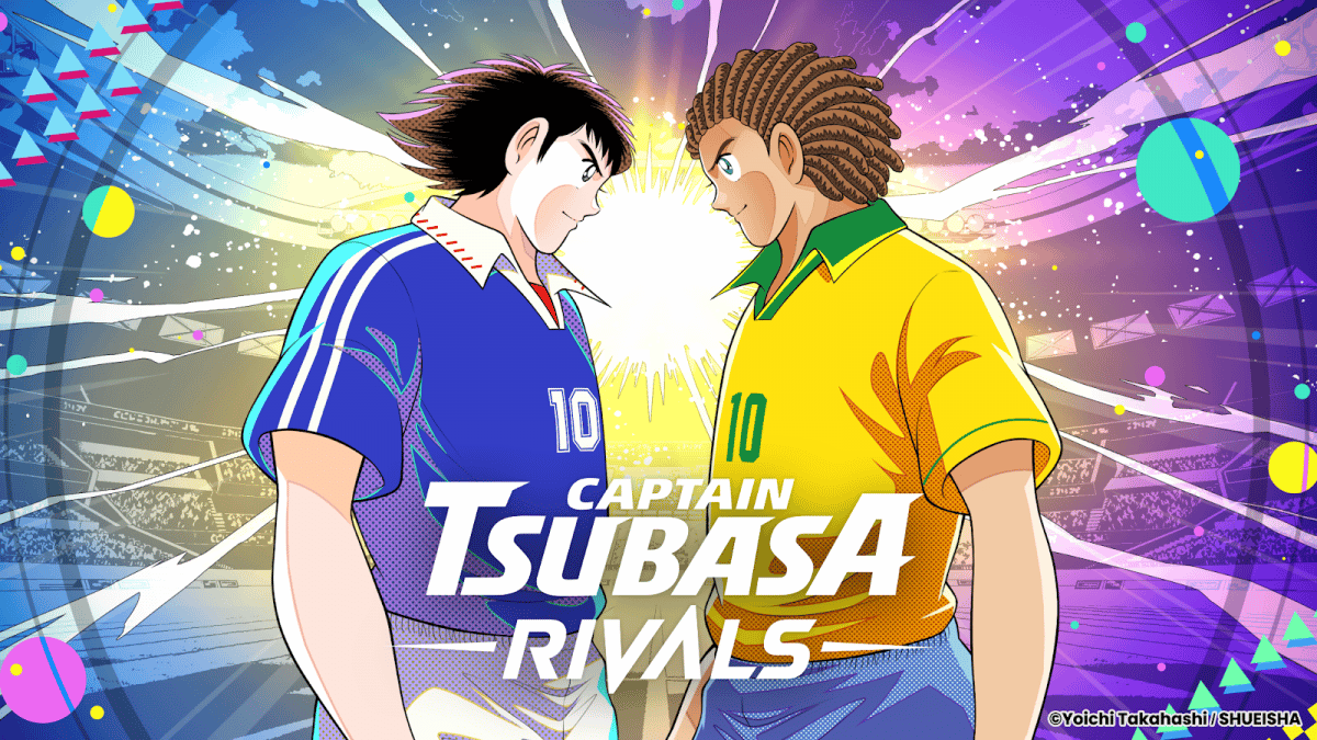 image of the Captain Tsubasa Rivals NFT smartphone game two footballers