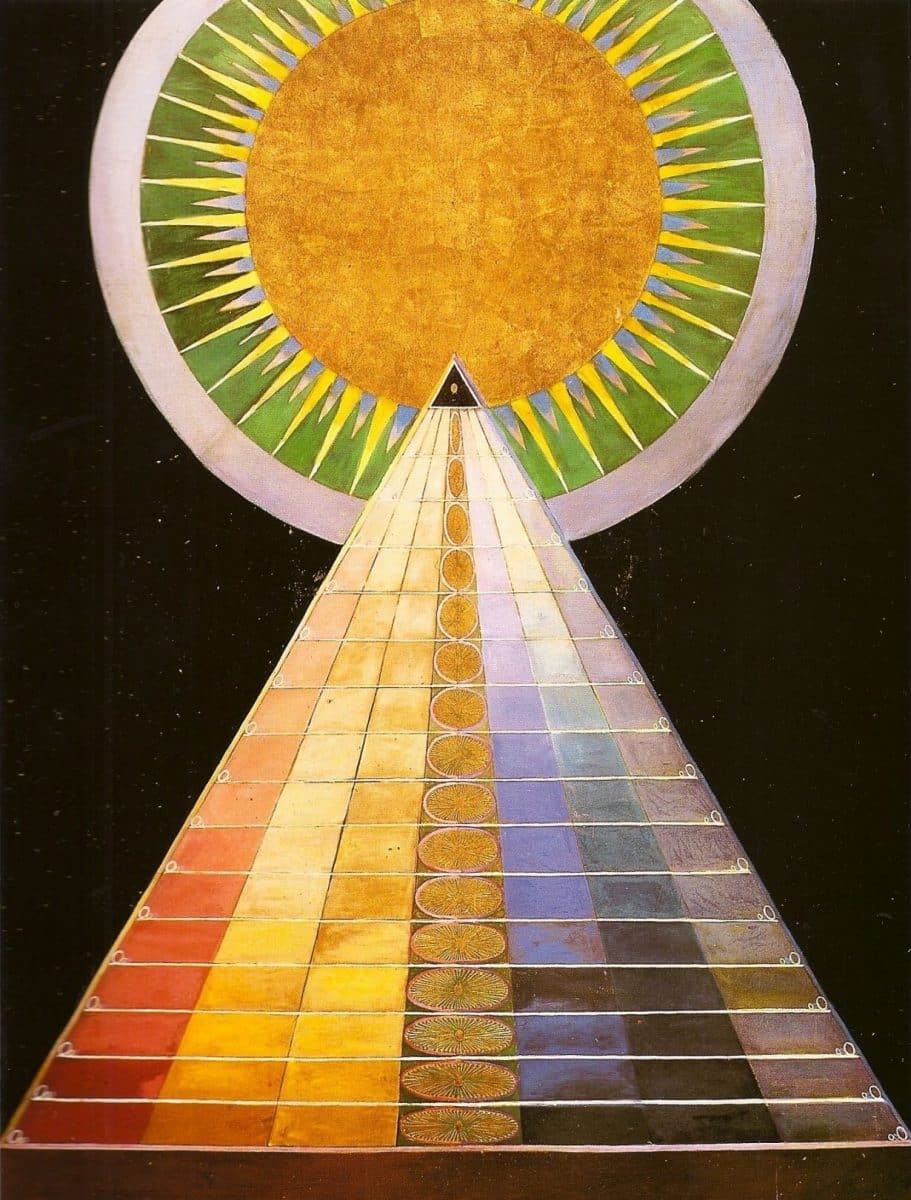 Painting of the Temple by Hilma af Klint